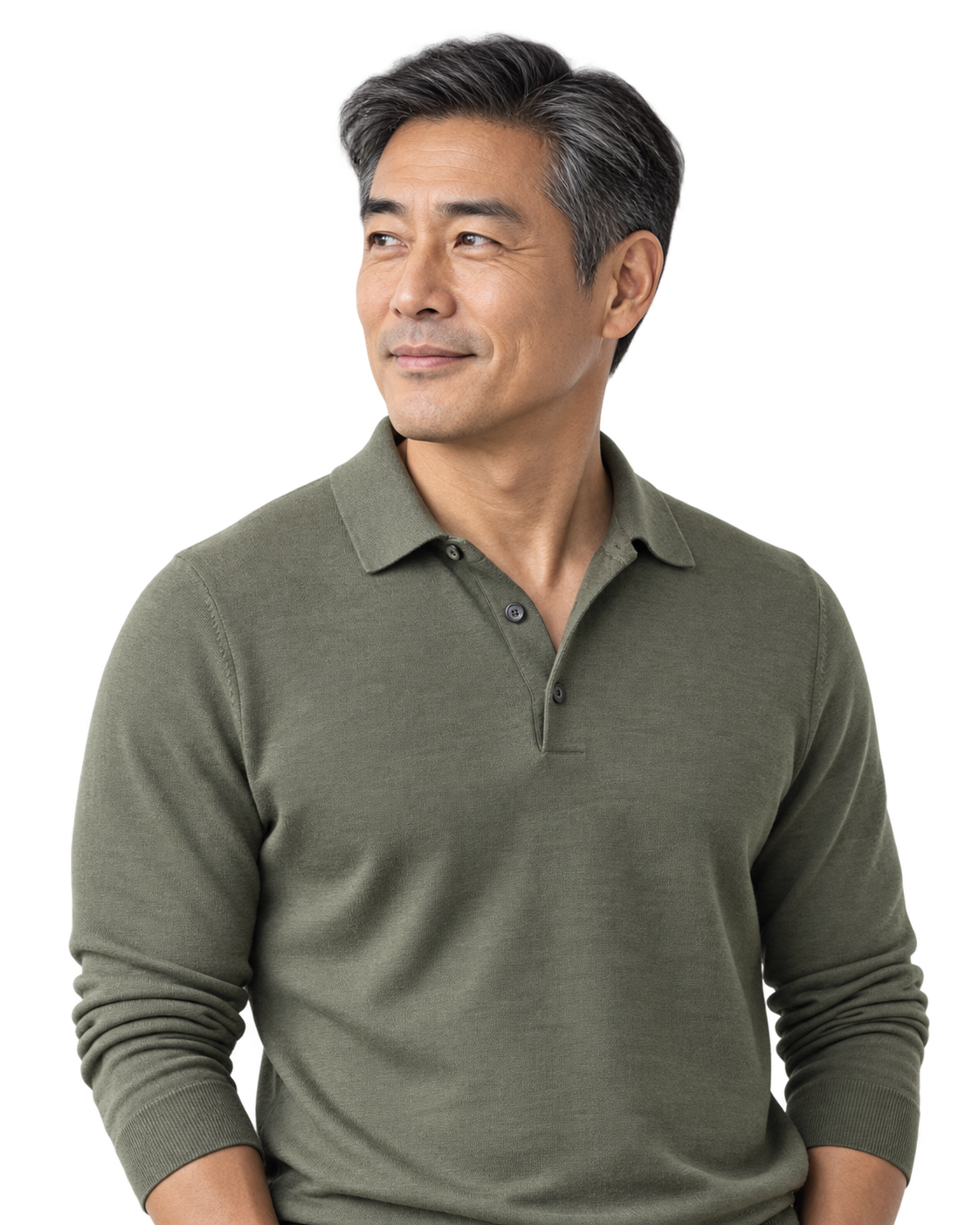 Confident man smiling