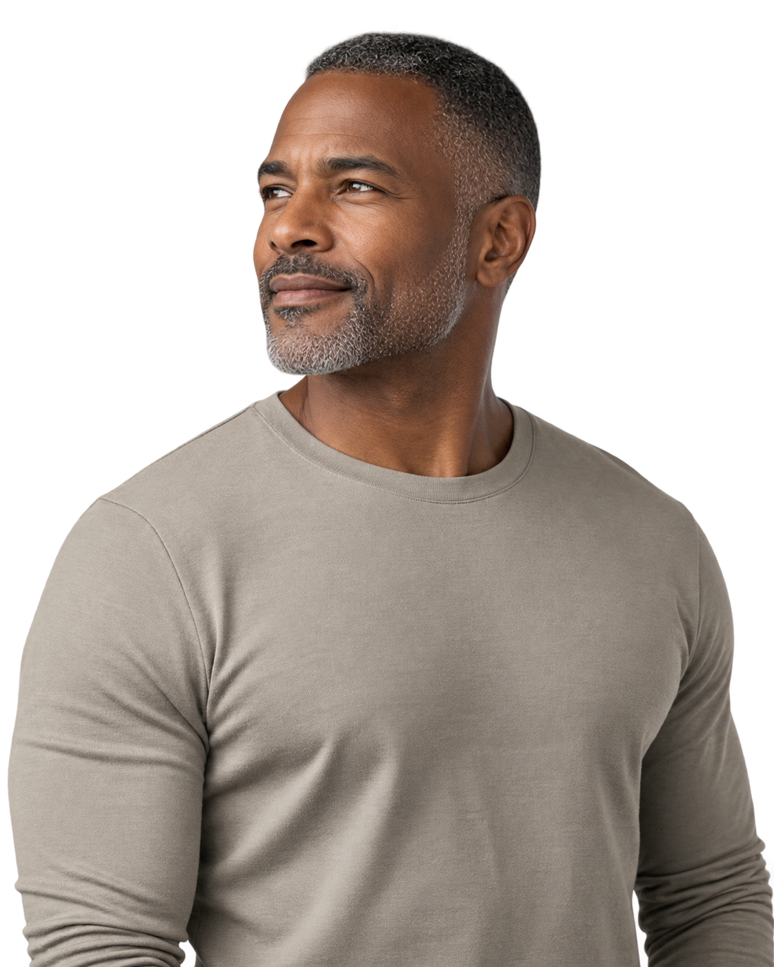 Confident man smiling